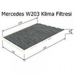 Mercedes W203 Klima Filtresi