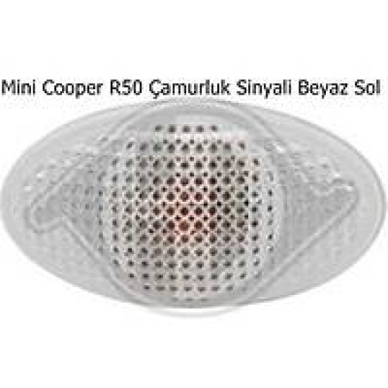 Mini Cooper R50 Çamurluk Sinyali Beyaz Sol