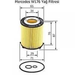 Mercedes W176 Yağ Filtresi