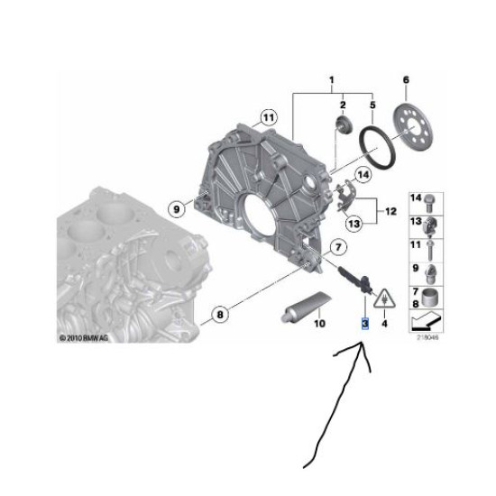 BMW MINI N47 N47N Krank Sensörü Kraftvoll 05090403 / 13627805188