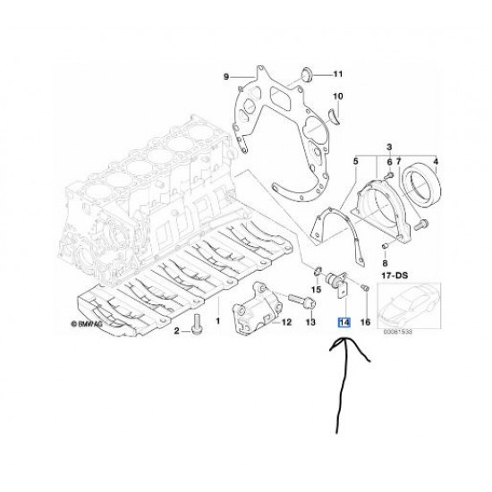 BMW M57 Krank Sensörü 4U AUTOPARTS 20662BW / 13622247926