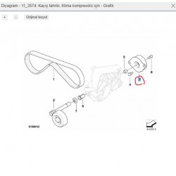 BMW M47 M57 Gergi Kasnağı 4U AUTOPARTS  32214BW / 64557786076