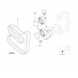 11281435594 BMW E46 Z3 M43 Gergi Kasnağı INA 532022410