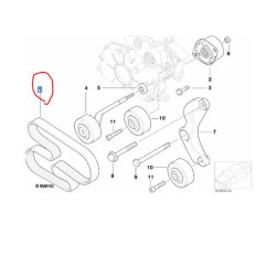 11288477783 BMW X5 E53 V Kayışı BGA 5PK.2020