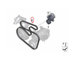 11288519874 BMW N47N Motor V Kayışı 6PK 1782
