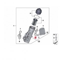 11427625486 BMW F20 F21 F30 N13 Motor Yağ Radyatör Contası ELRING 489.420