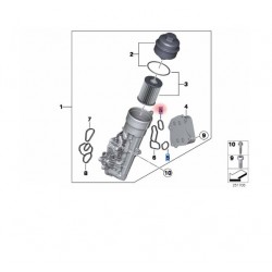 11427625487 BMW F20 F21 F30 N13 Motor Yağ Radyatör Contası ELRING 982.750