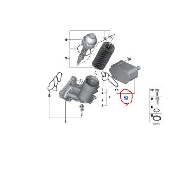 BMW M57N M57N2 MOTOR YAĞ SOĞUTUCU 11427788462 IDOL