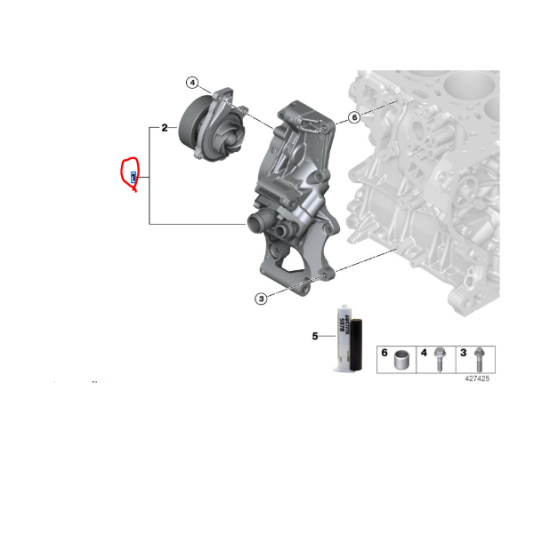11518601366 BMW MINI B36 B38 B42 B46 B48 Motor Termostat WAHLER 411471.103D