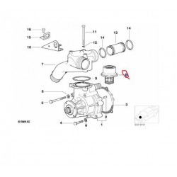 11531318274 BMW E36 E46 S50 S54 Motor Termostat Vemo V-20-99-0171