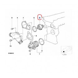 11531710953 BMW M20 M30 M50 Motor Termostat 80C MAHLE TX2780D