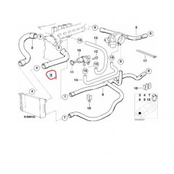 11531720678 Bmw E34 Radyatör Üst Hortumu YTT Y80272