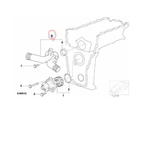 11531743017 BMW E36 Z3 M42 M44 Termostat BEHR TI2495