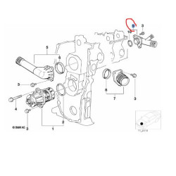 BMW E34 E36 Z3 M43 M44 Motor Su Flanşı 11531743679 MEYLE 3142260006