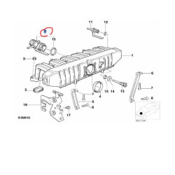 11611738629 BMW E34 E36 M50 Motor Emme Manifold Flanşı ORJINAL