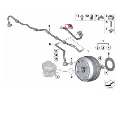 11667622724 BMW F20 F21 F30 F31 F35 N13 Motor Vakum Hattı ORJINAL