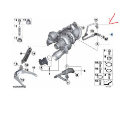 BMW F20 F21 F30 F31 N13 Turbo Yağ Hortumu 11427608123