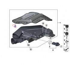 13717577458 BMW E70 E71 F01 F02 F06 F07 F10 F11 F12 F13 N63 N63N Hava Filtresi 5-8 MANN C 20 027