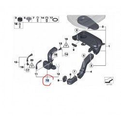 13718512014 BMW F07 F10 F11 N47N Temiz Hava (Filtre) Borusu ORJINAL 