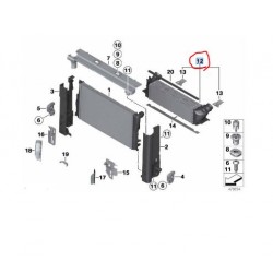 17117618769 BMW F10 F11 F18 Turbo Radyatörü (İntercooler) NRF 30965	
