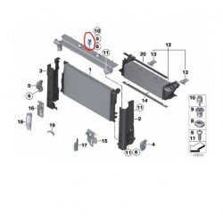 17117645650 BMW F07 F10 F11 F18 Radyatör Bakaliti Üst ORJINAL