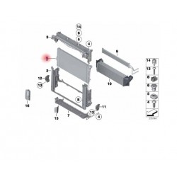 17118509175 BMW F07 F10 F11 F06 F12 F13 F01 F02 Su Radyatörü MAHLE BEHR CR 1147 000S