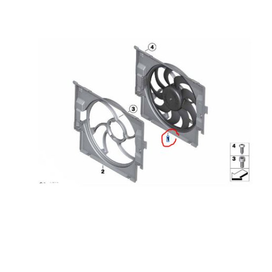 17418642161 BMW F07 F10 F11 F18 Fan Davlumbazı Fanlı WENDERPARTS 17418642161.1