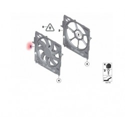 17428509740 BMW F10 F11 Fan Davlumbazı Fanlı NRF 47737