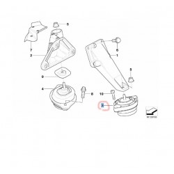 22113421295 BMW X3 E83 M54 Motor Kulağı Sol LEMFÖRDER 3324201