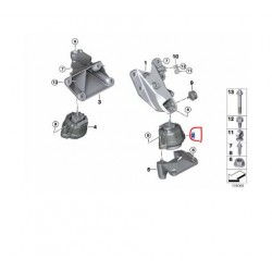 22116761089 BMW E60 E61 E63 E64 M54 N52 N52N Motor Kulağı (Takozu) Sol LEMFÖRDER 2982601