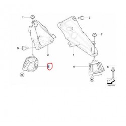 22116768852 BMW N43 N45 N45N N46 N46N Motor Kulağı Sağ CORTEGO 80000696