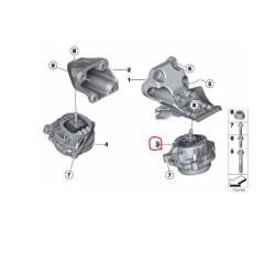 22116854251 BMW N13 Motor Kulağı (Takozu) Sol LEMFÖRDER 3699301