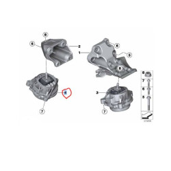 22116854252 BMW N13 Motor Kulağı (Takozu) Sağ LEMFÖRDER 3699401