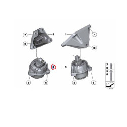 22117935144 BMW F10 F11 Motor Kulağı (Takozu) Sağ LEMFÖRDER 3973501