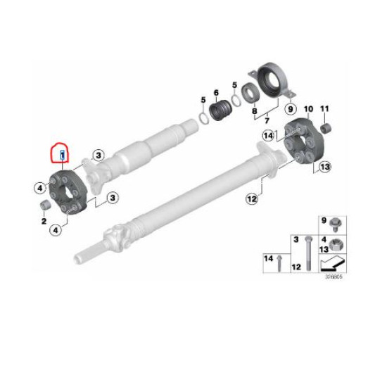 BMW Şaft Köselesi 26117542238 BTAP 278181