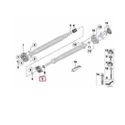 26127597883 Şaft Askı Takozu BMW F20 F21 F22 F23 FEBI 44567