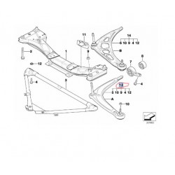 31122343359 BMW E46 E85 E86 Ön Salıncak Sol Burçlu TEKNOROT B-626V