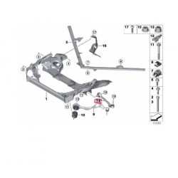 31126770850 BMW E81 E82 E84 E87 E88 E90 E91 E92 E93 Ön Alt Salıncak Sağ TEKNOROT B-155