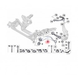 31 12 6777733 Sol Üst Salıncak Eğri BMW F10 F11 F06 F12 F13 TEKNOROT B-10291