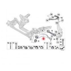 31 12 6777734 Sağ Üst Salıncak Eğri BMW F10 F11 F06 F12 F13 TEKNOROT B10281