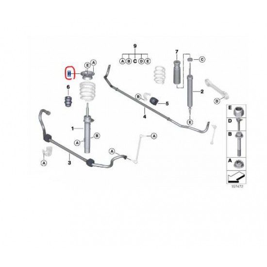 31306775098 Ön Amortisör Takozu TRUCKTEC 08.31.128