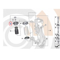 31306795081 BMW F07 F12 F13 F01 F02 F04 Amortisor Üst Takozu Ön LEMFÖRDER 3478901