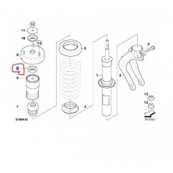 31336776389 BMW E70 E71 Ön Amortisör Takozu Alt Parça LEMFÖRDER 3533701