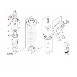 31336776390 BMW E70 E71 Ön Amortisör Takozu Üst Parça LEMFÖRDER 3533801