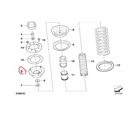 BMW E36 Ön Amortisör Takozu 31336779613 LEMFÖRDER 2730901