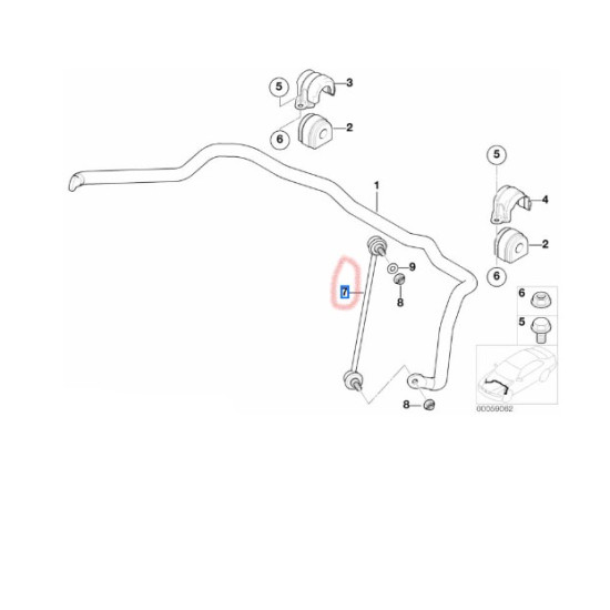 31356750704 BMW E53 Ön Viraj Askı Z Rotu Sağ LEMFÖRDER 2587102