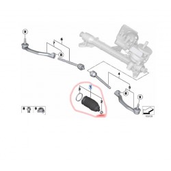 32106778560 MINI R55 R56 R57 R58 R59 Direksiyon Körüğü Takım LEMFÖRDER 3407401