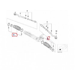32131096465 BMW E46 Bmw Direksiyon Rot Körüğü LEMFÖRDER 3022401