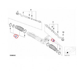 BMW E46 E85 E86 Direksiyon (Rot) Körüğü 32131096910 LEMFÖRDER 3012401