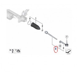 32216762244 BMW E81 E82 E84 E87 E88 E90 E91 E92 E93 Rot Kolu Sağ TEKNOROT B-151153